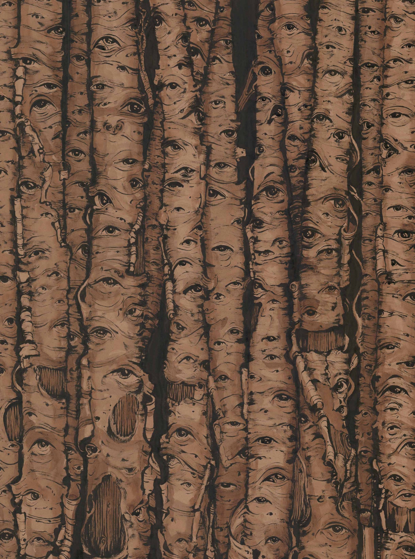 LARGE BIRCH FOREST (Hand-Drawn to Order)