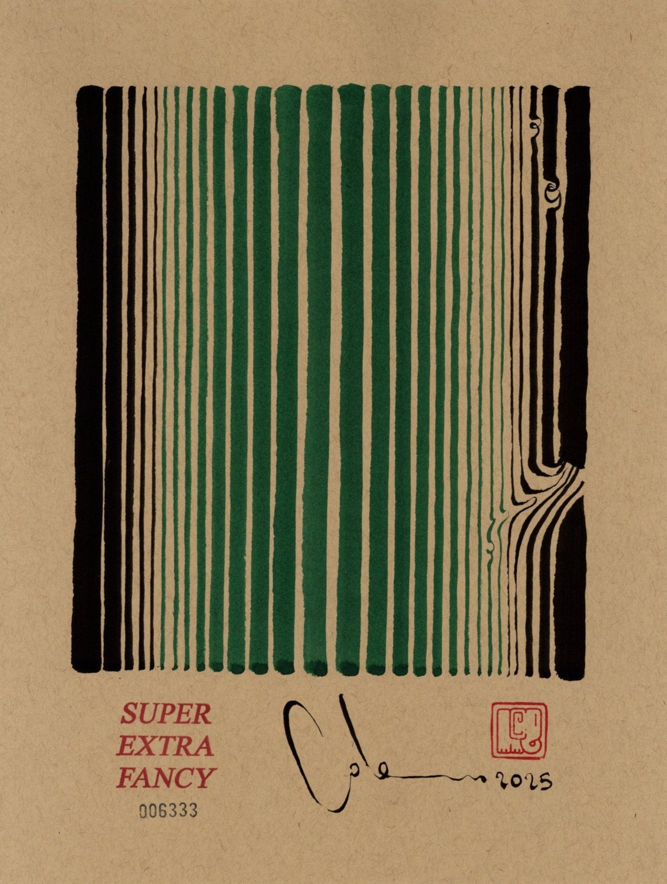 Small Drawing 9x12" Poster Frame Included !!! Hand-Made Art !!!