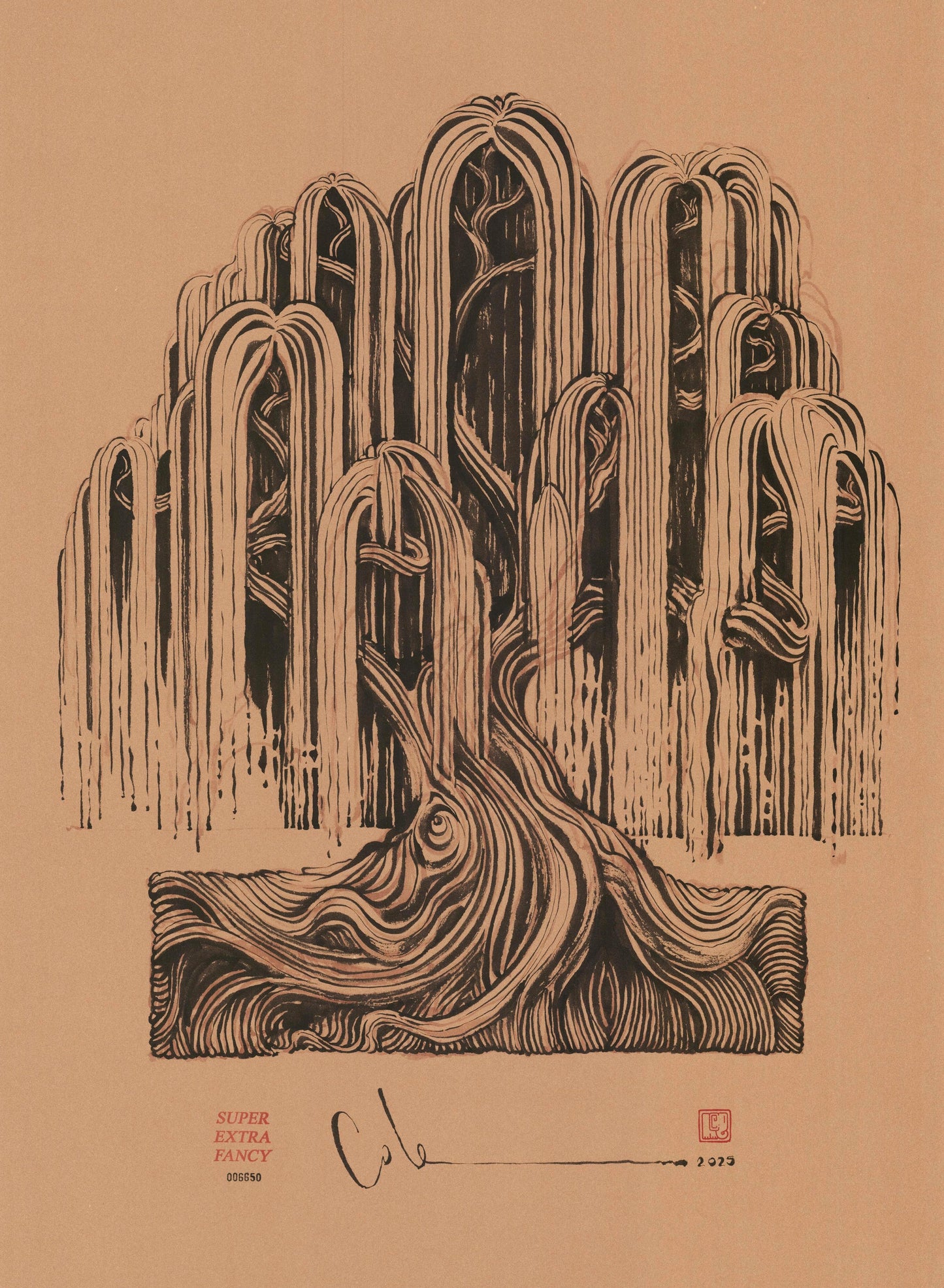 L. Willow Tree (22x30") Hand-Drawn to Order !!!