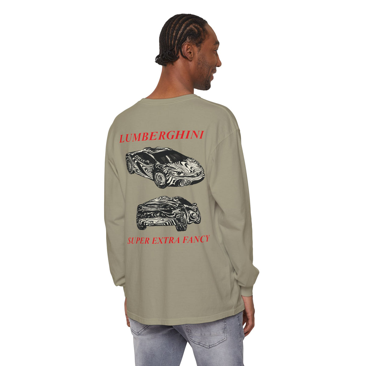 Fancy Lumberghini Long Sleeve β Sandstone