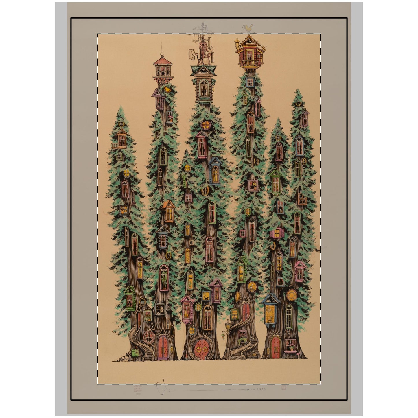 Treehouse Grove (26x36") Wall Tapestry, Printed to Order
