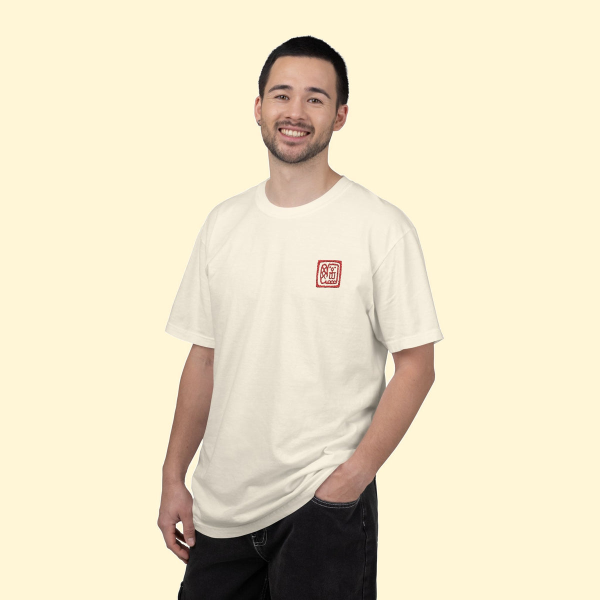 Fancy Stamp Tee — Embroidered