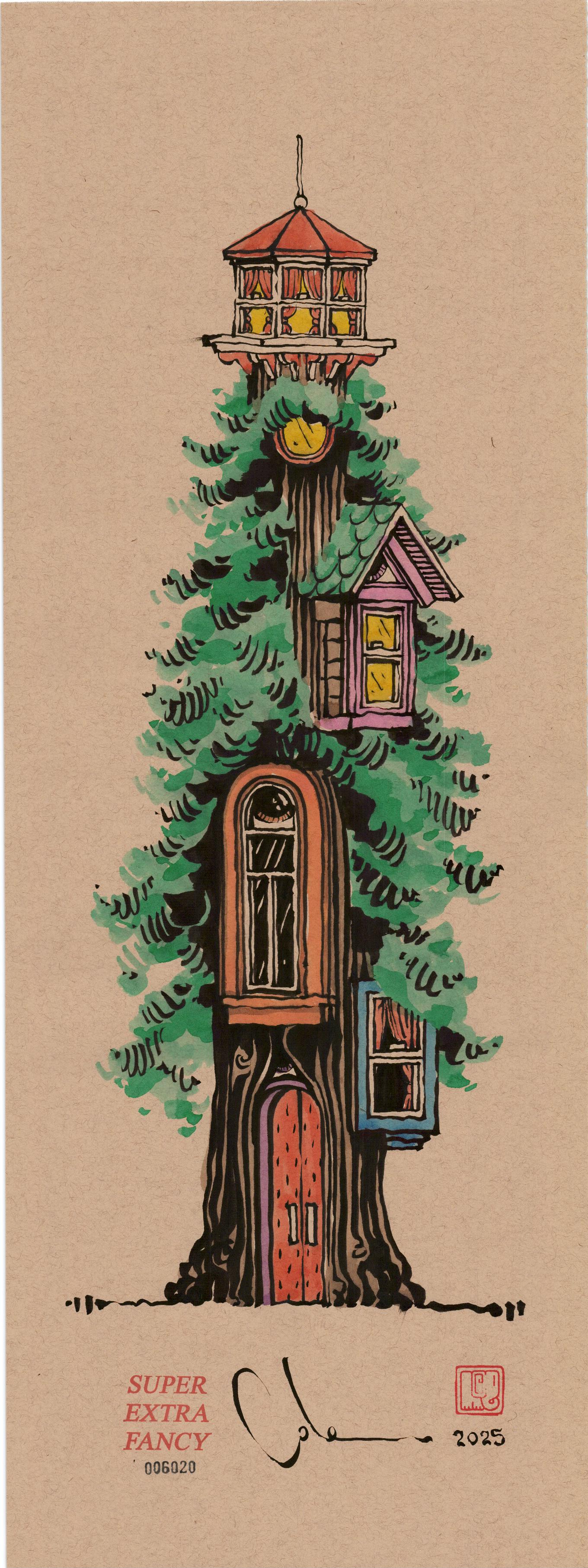 FANCY TREE HOUSES (FRAME INCLUDED)