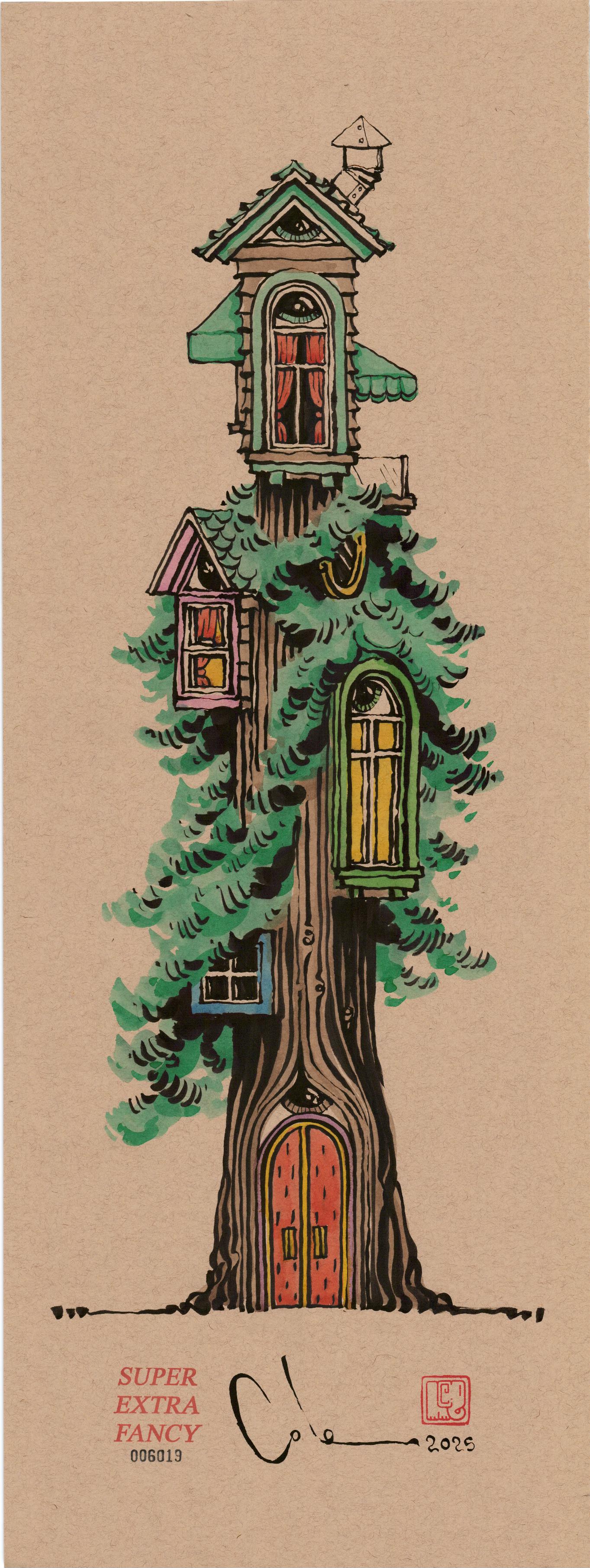 FANCY TREE HOUSES (FRAME INCLUDED)