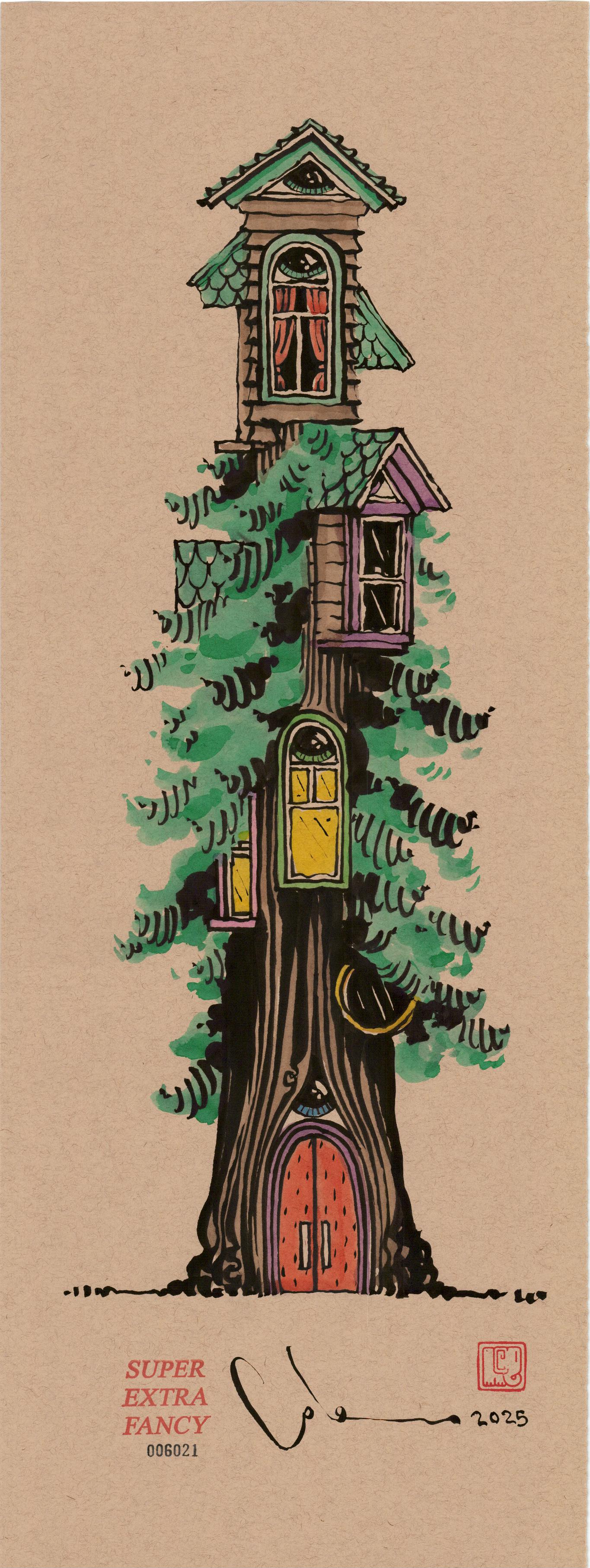 FANCY TREE HOUSES (FRAME INCLUDED)