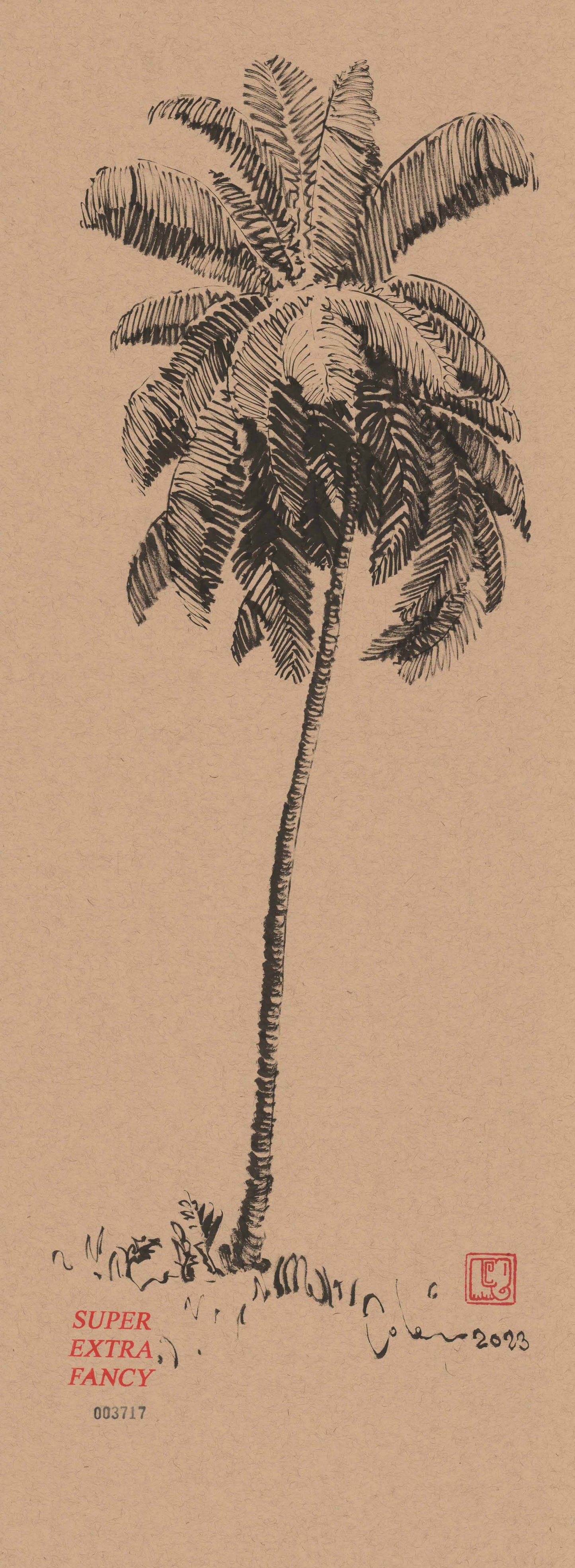 9x24" PALM (FRAME INCLUDED)