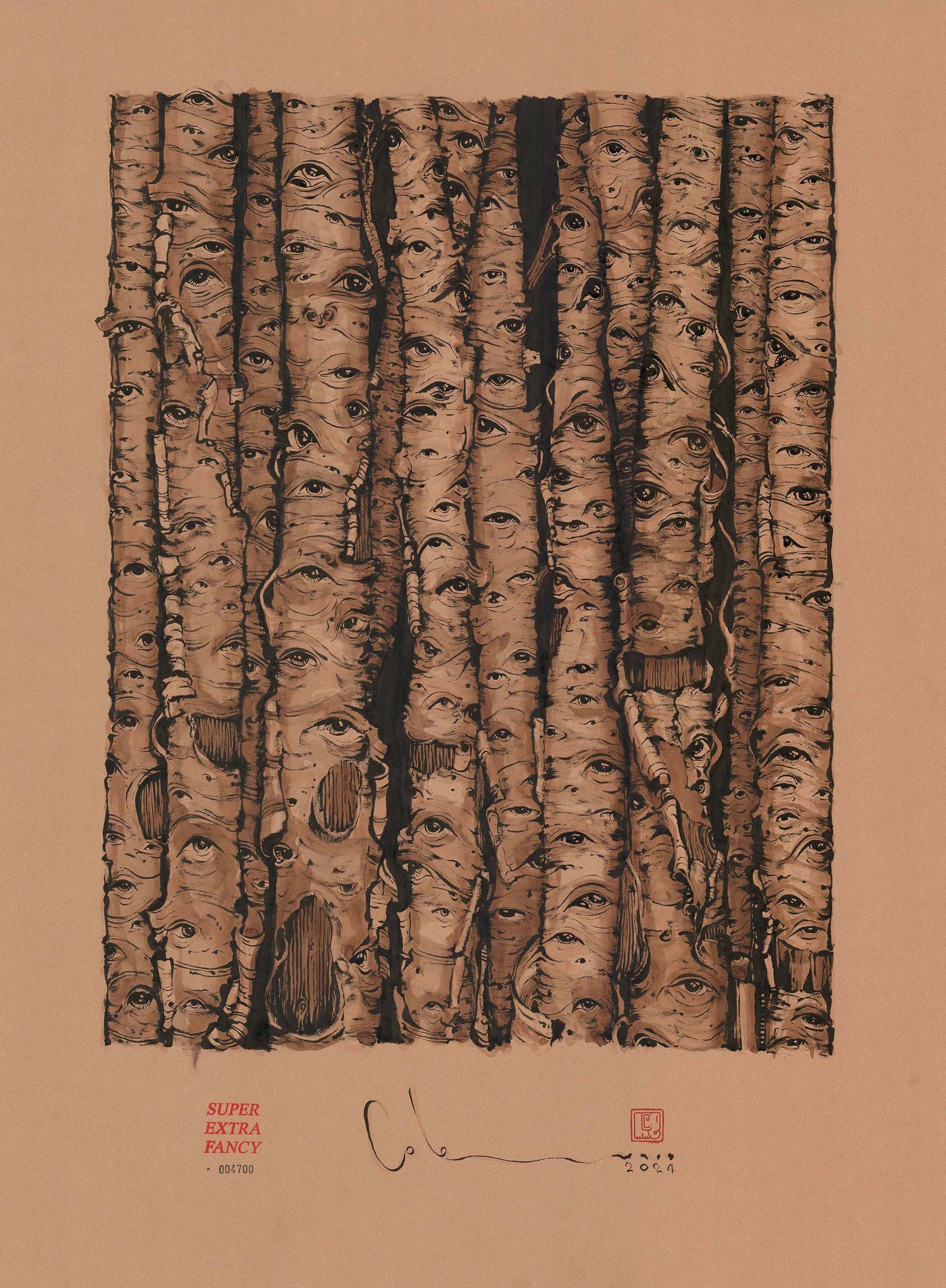 Birch Forest — Large Drawing (22x30")