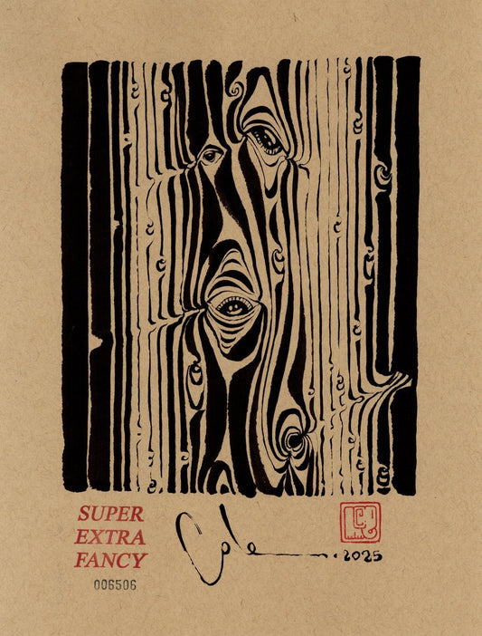 S. Wood Drawing (9x12") Hand-Drawn to Order !!!