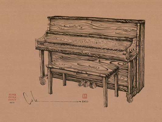 Wooden Piano Commision (50% Reserve)