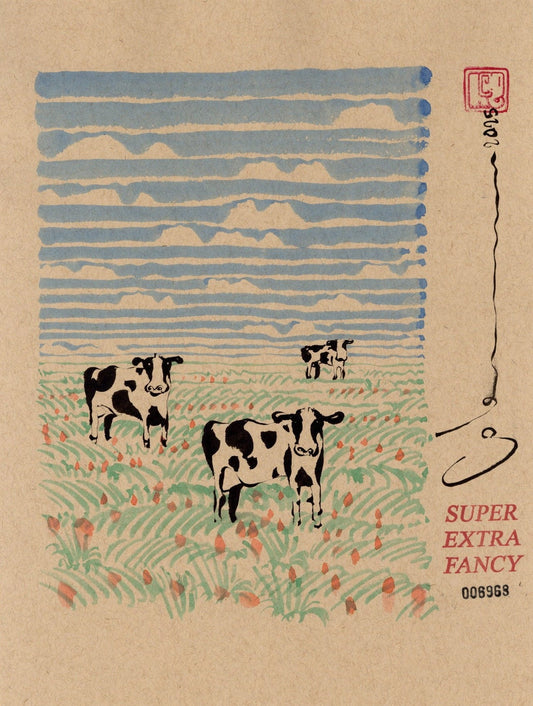 S. Cow Drawing (9x12") Hand-Drawn to Order !!!