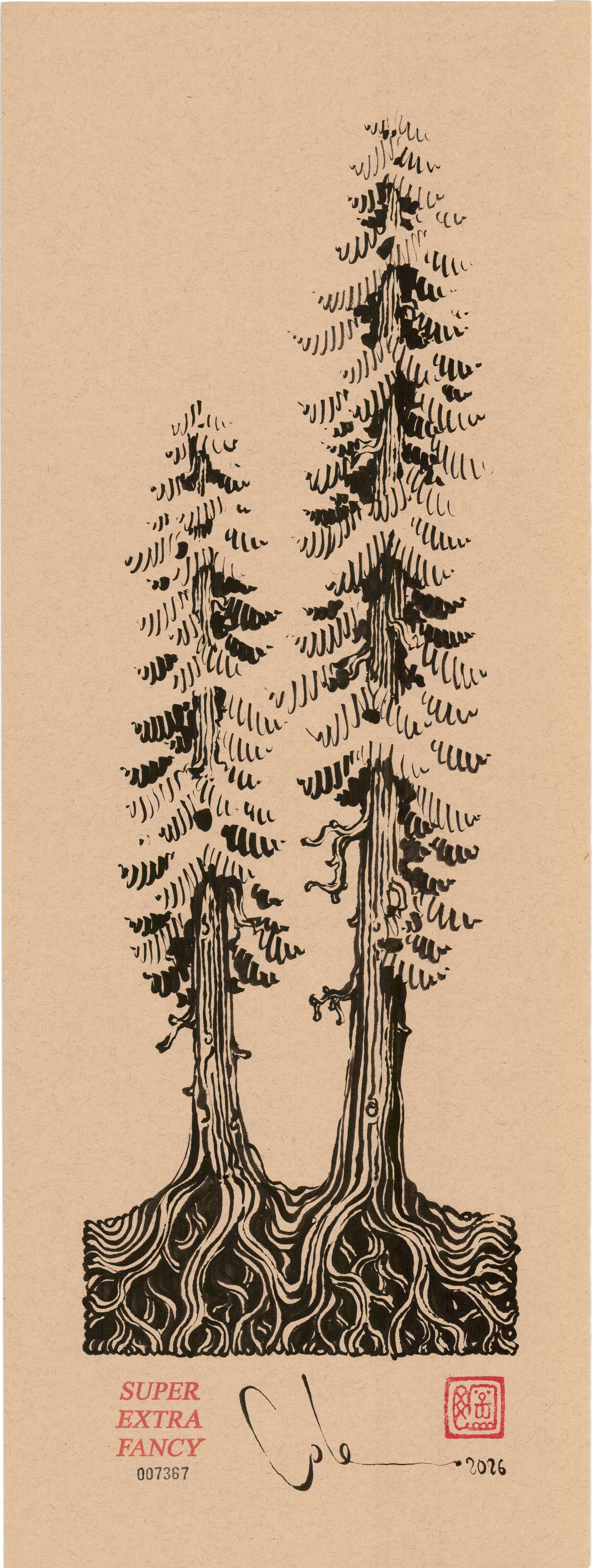 Medium Drawing (9x24") SXF Original Artwork