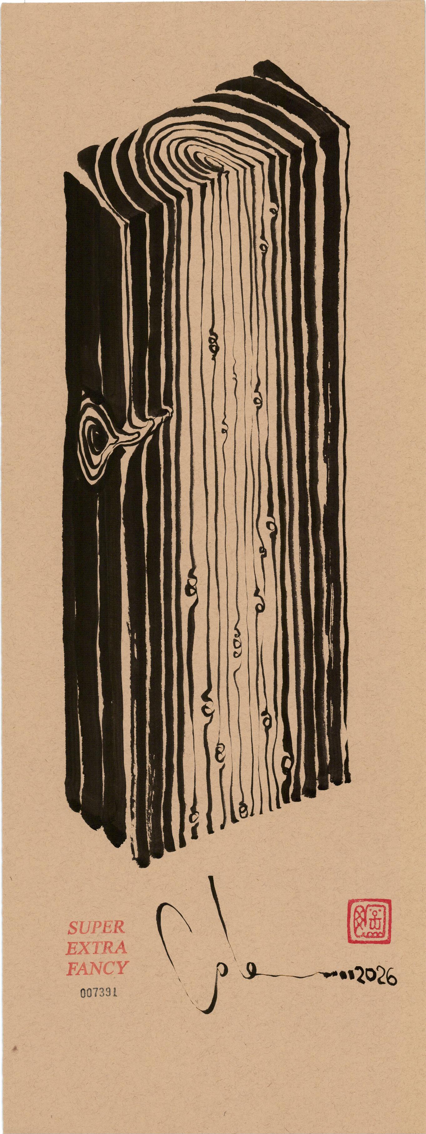 Medium Drawing (9x24") SXF Original Artwork