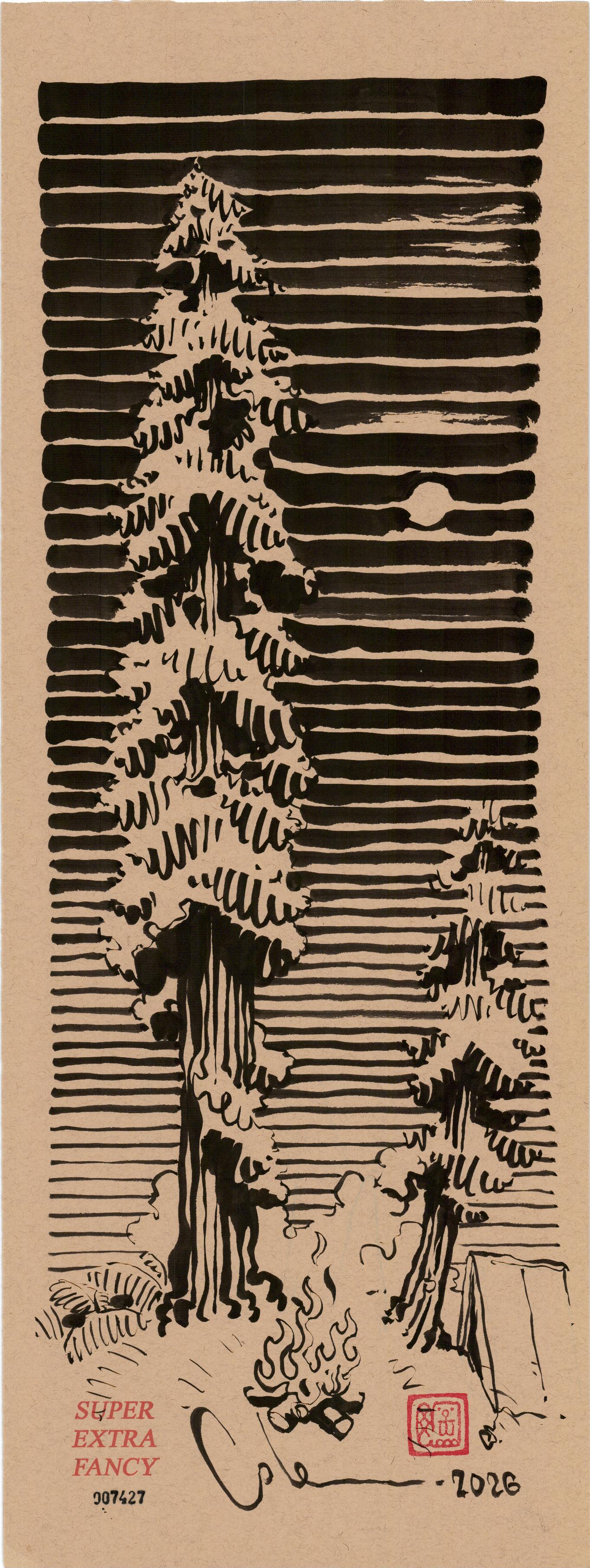 Medium Drawing (9x24") SXF Original Artwork