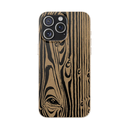 Low Eye Wood Grain Phone Case — Biodegradable
