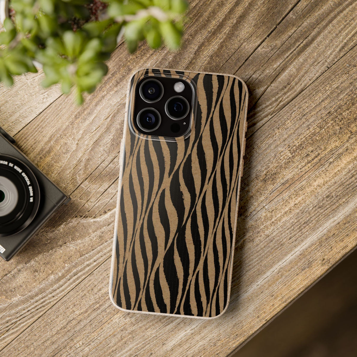 Wavy Wood Grain Phone Case — Biodegradable