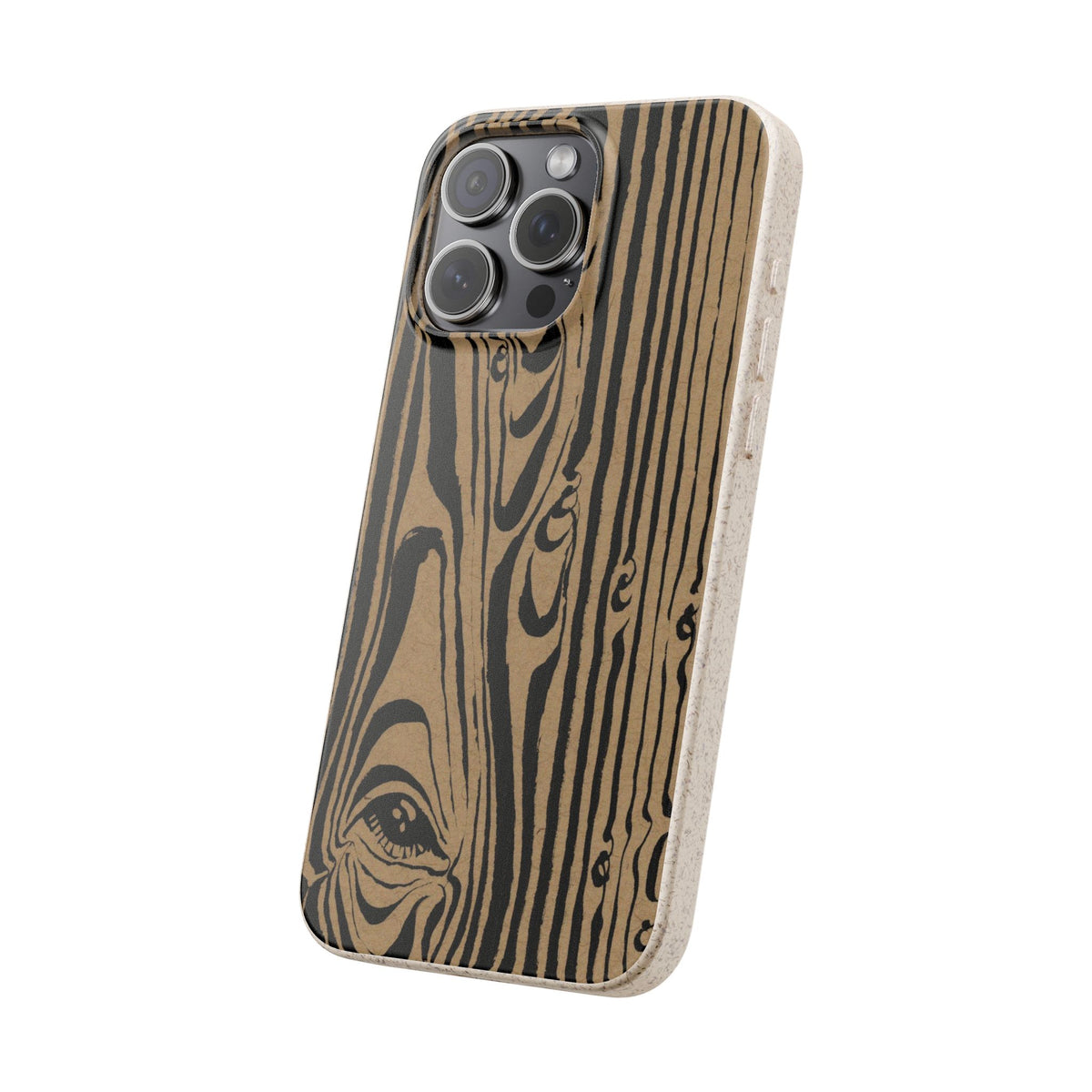 Low Eye Wood Grain Phone Case — Biodegradable