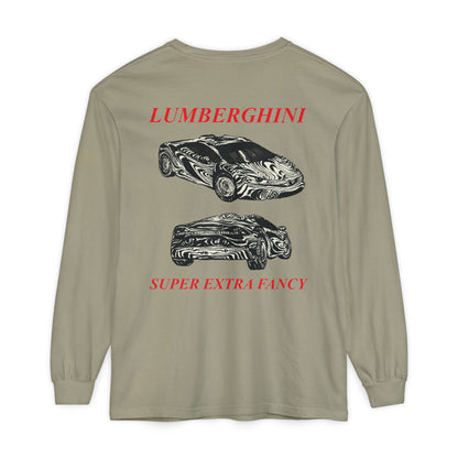 Fancy Lumberghini Long Sleeve — Sandstone