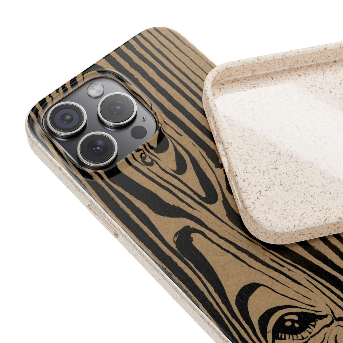 Low Eye Wood Grain Phone Case — Biodegradable