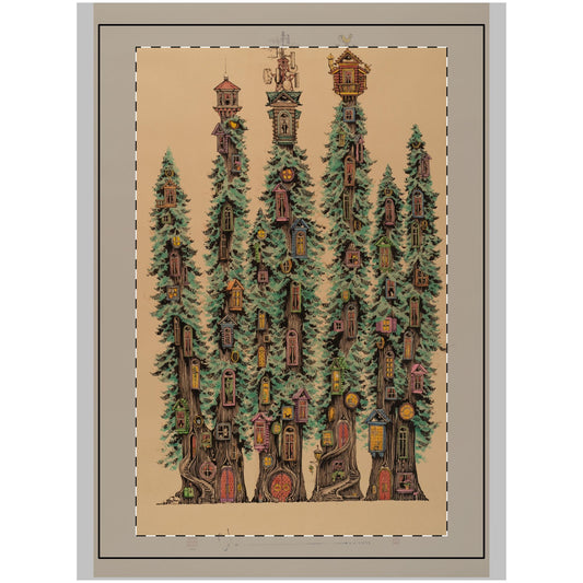 Treehouse Grove (26x36") Wall Tapestry, Printed to Order
