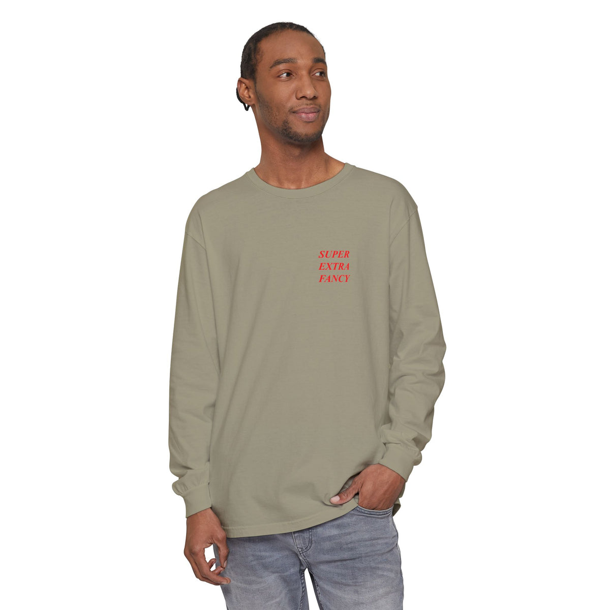 Fancy Lumberghini Long Sleeve — Sandstone