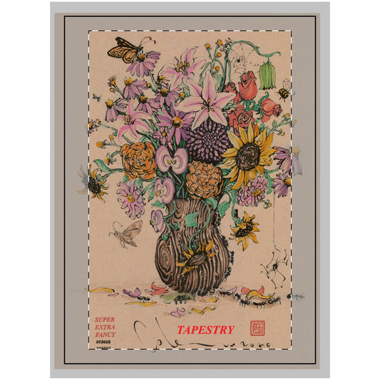Bouquet (26x36") Wall Tapestry, Printed to Order