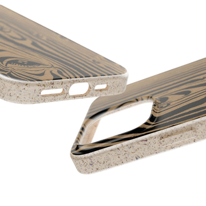 Low Eye Wood Grain Phone Case — Biodegradable