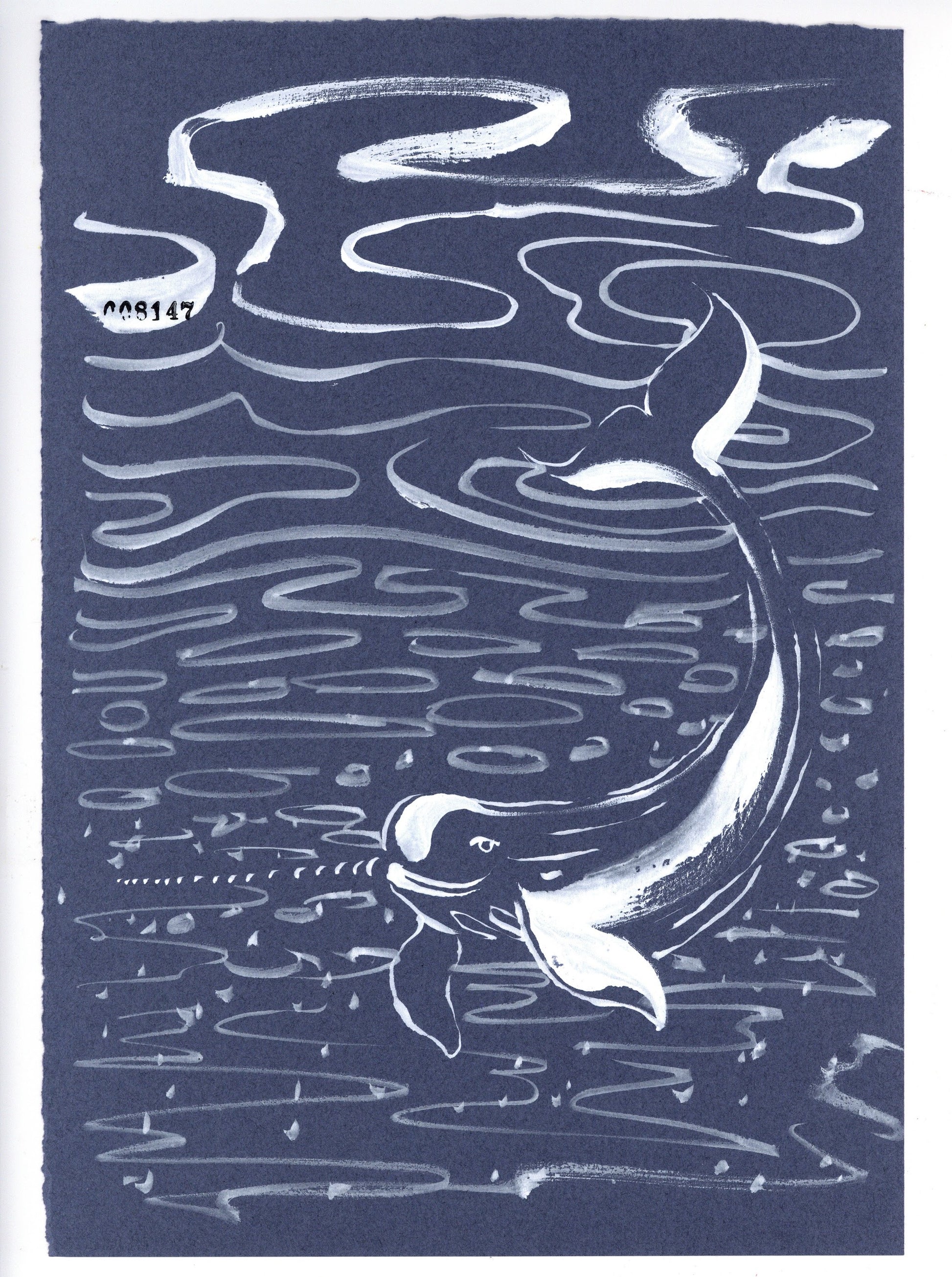 SXF original ink-brush drawing · #8147