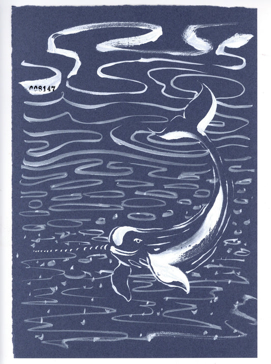 SXF original ink-brush drawing · #8147