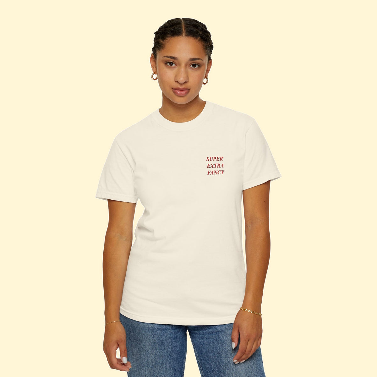 Fancy Wordmark Tee — Embroidered