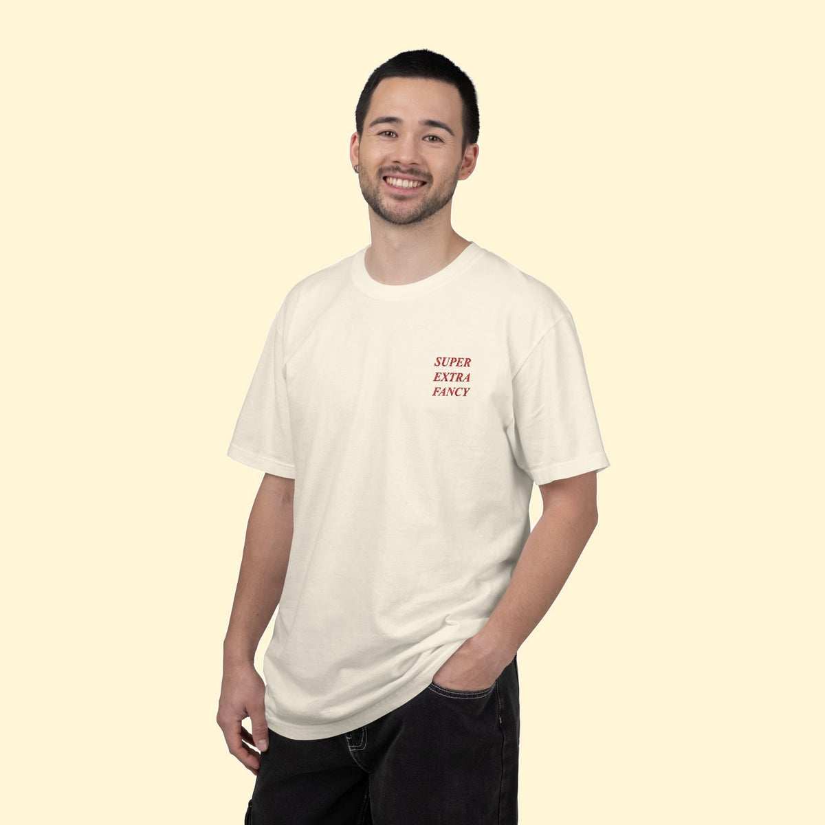 Fancy Wordmark Tee — Embroidered