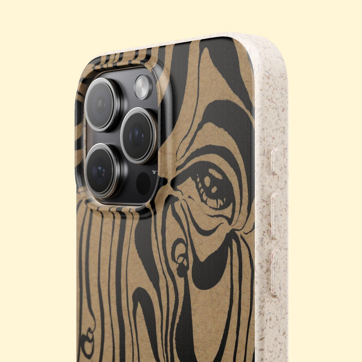 Watching Eye Wood Grain Phone Case — Biodegradable