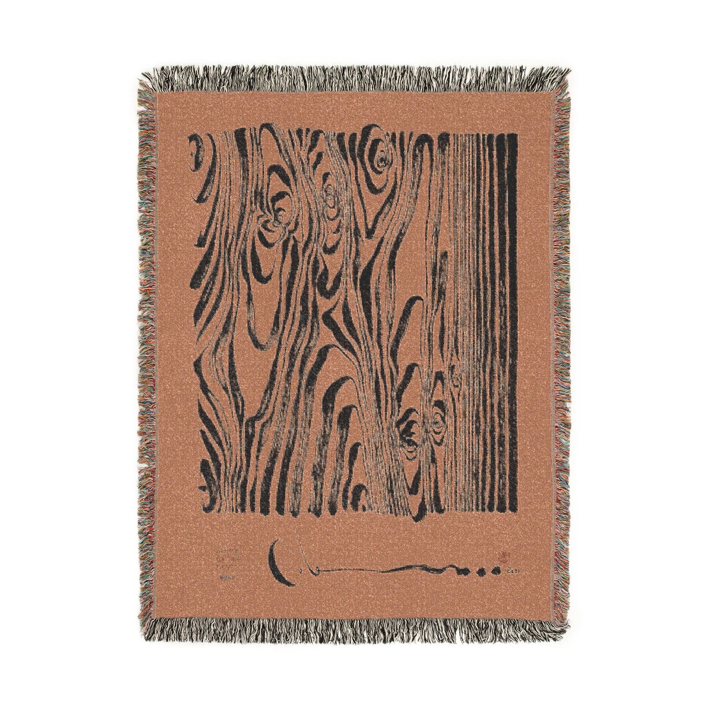 Wood Grain Woven Blanket, Woven to Order