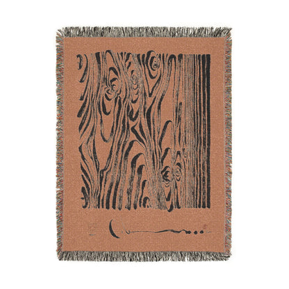Wood Grain Woven Blanket, Woven to Order