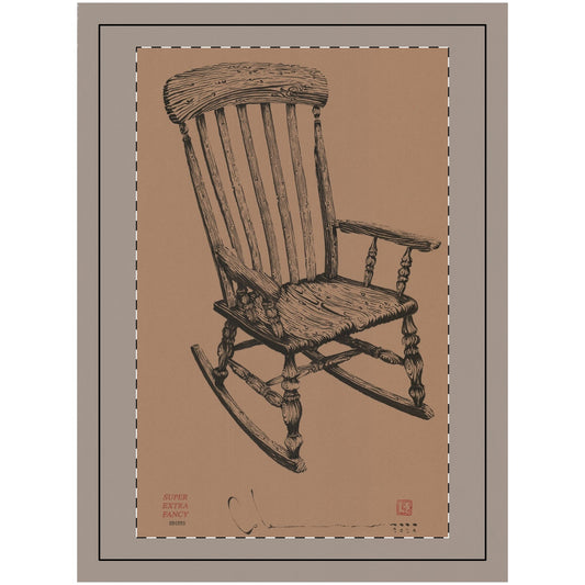 Rocking Chair (26x36") Wall Tapestry, Printed to Order