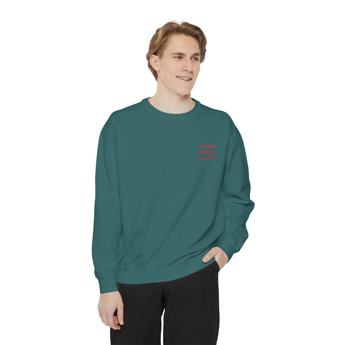 Fancy Wordmark Crewneck — Embroidered