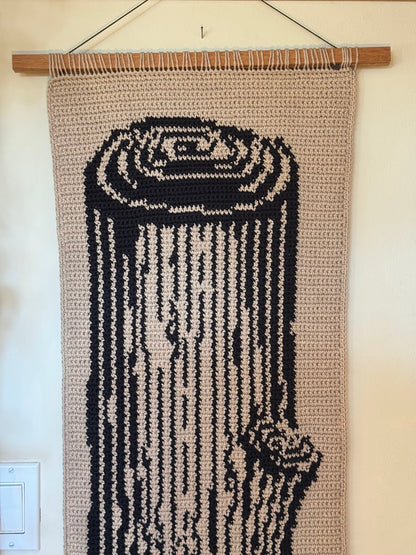 Log Crochet Tapestry (18x40")
