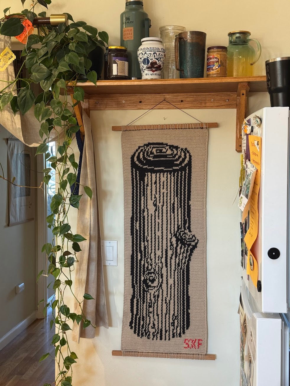 Log Crochet Tapestry (18x40")