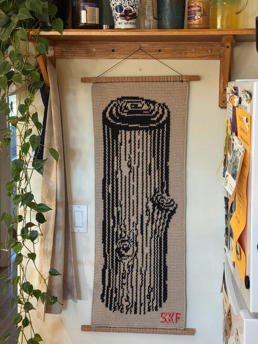 Log Crochet Tapestry (18x40")