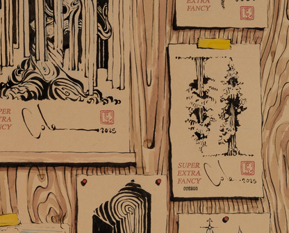 SXL. #6900 Drawings of Drawings  (43x32") Poster Frame Included !!!