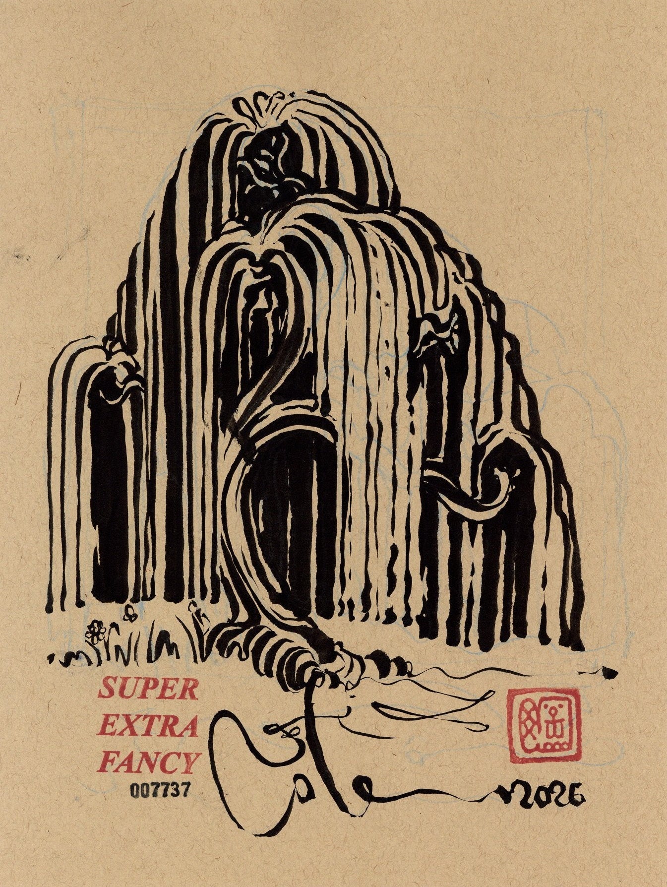 Small Drawing (9x12") SXF Original Artwork