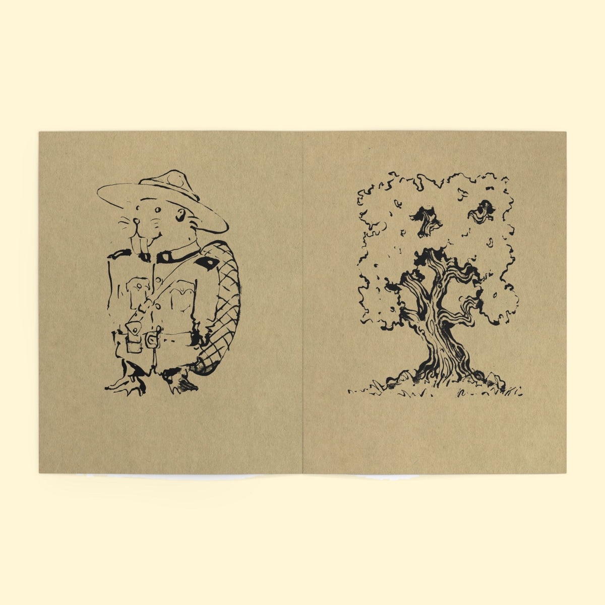 Coloring Book #1 (Kraft), inside spread