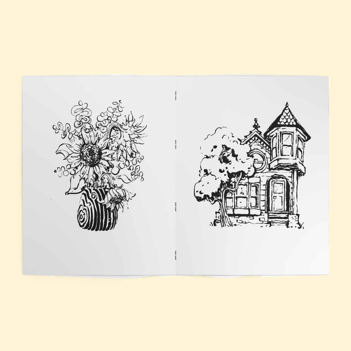 Coloring Book #1 (White), inside spread