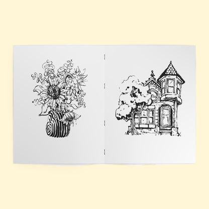 Coloring Book #1 (White), inside spread