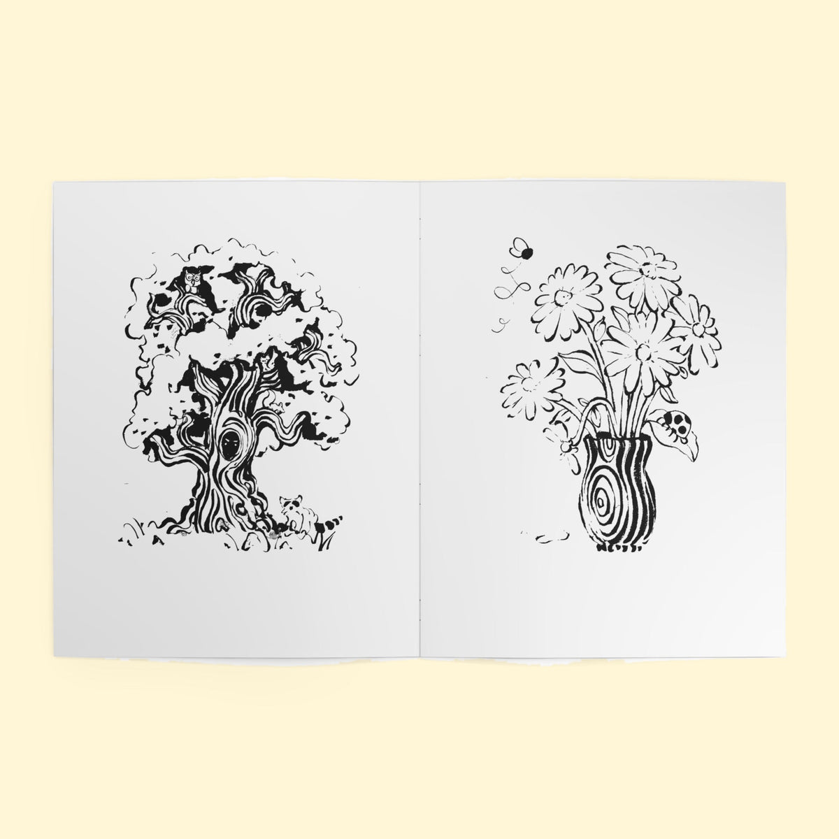 Coloring Book #1 (White), inside spread