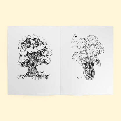 Coloring Book #1 (White), inside spread