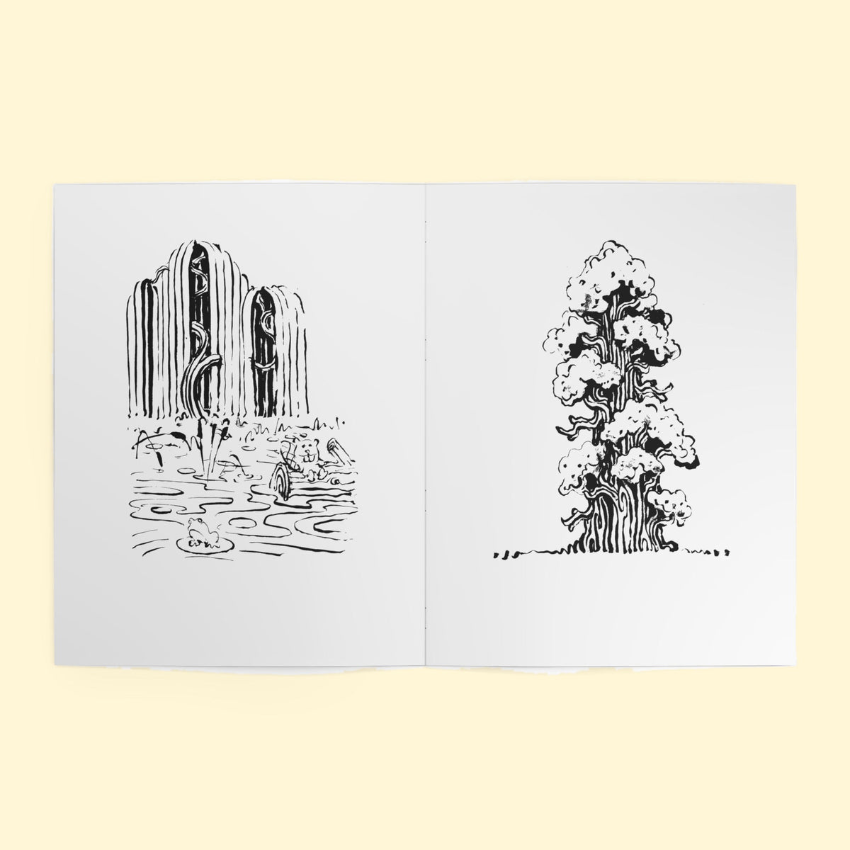 Coloring Book #1 (White), inside spread
