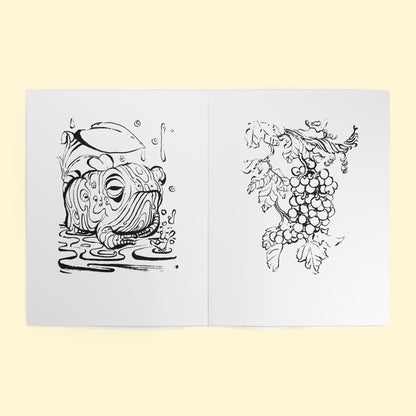 Coloring Book #1 (White), inside spread