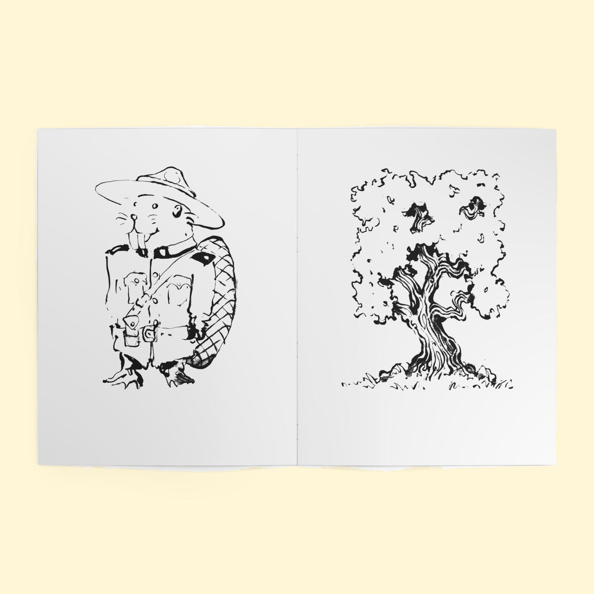 Coloring Book #1 (White), inside spread