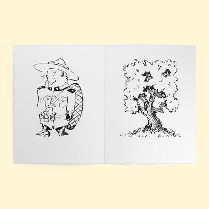 Coloring Book #1 (White), inside spread