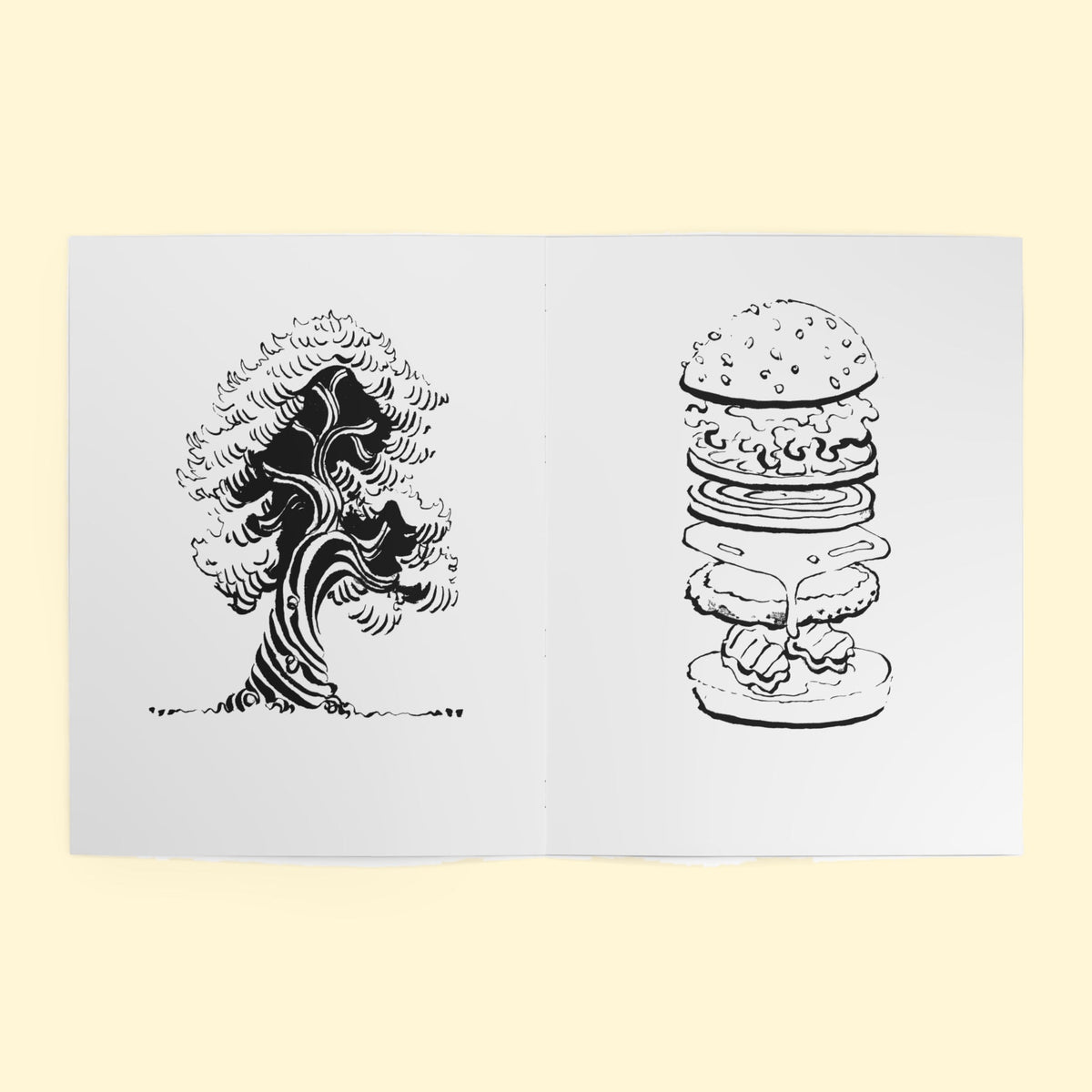 Coloring Book #1 (White), inside spread